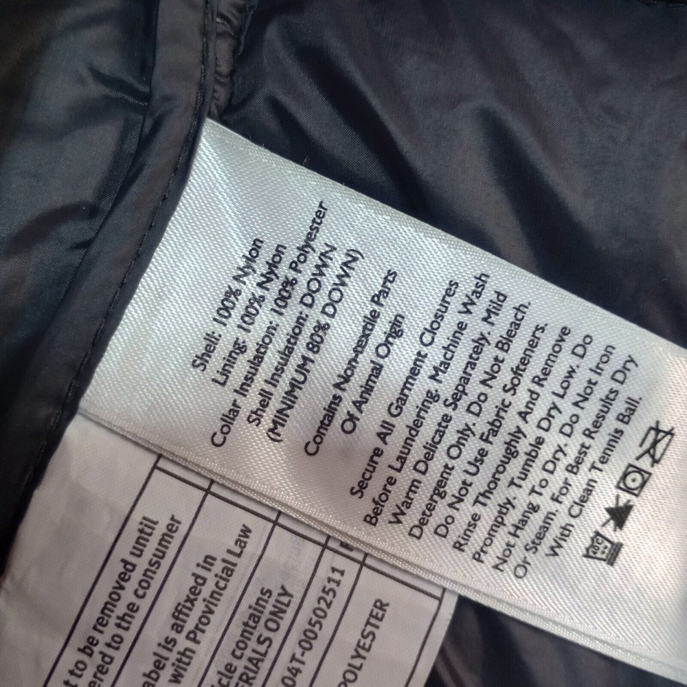Eddie Bauer EB650 Down‎ Puffer Quilted Men's Black Jacket Size XL Packable Coat - Picture 10 of 14